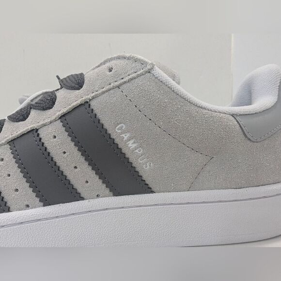 New Adidas Campus 00s Shoes sneakers suede leather Grey Two/Charcoal/Cloud 10.5 - Picture 7 of 12